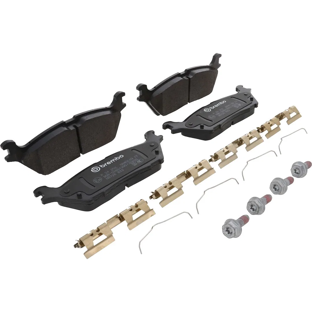 P24252 – BREMBO Brake Pad, Low-Metallic Set Of 4 With Mounting Hardware